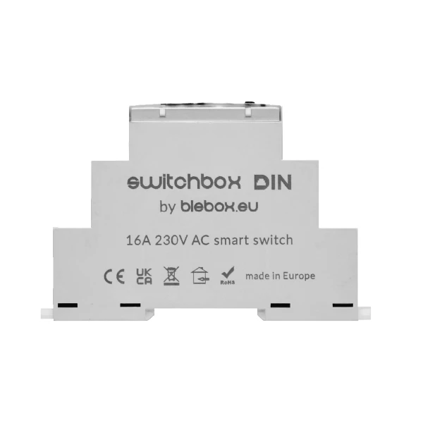 SwitchBox DIN ჩამრთველი, DIN RAIL-ზე სამაგრით